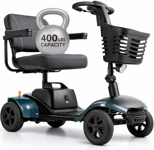 Mobility Scooter for Adults  4 Wheel Powered Electric Scooter