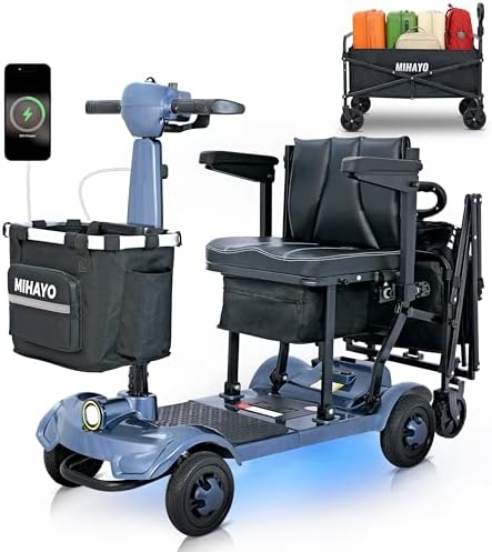 4 Wheel Foldable Mobility Scooter for Seniors&Adults