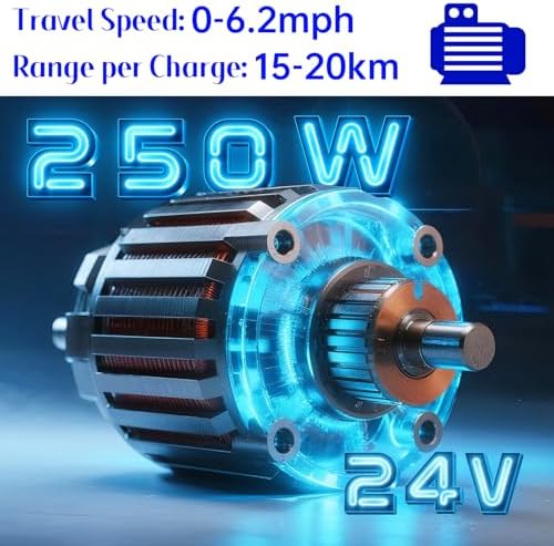 Mobility Scooter for Adults,4 Wheel Mobility Scooter,15 Miles Range,300WH Battery,300LBS Capacity,Lightweight and Portable,with LED Headlights and Basket,Charger Included (Blue) - Image 5